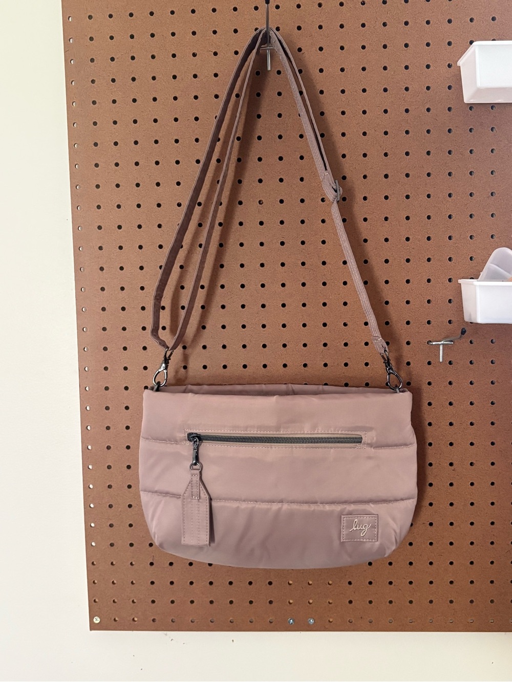 Lug Moonwalk Crossbody Bag Quilted‎ Nylon RFID Travel Messenger